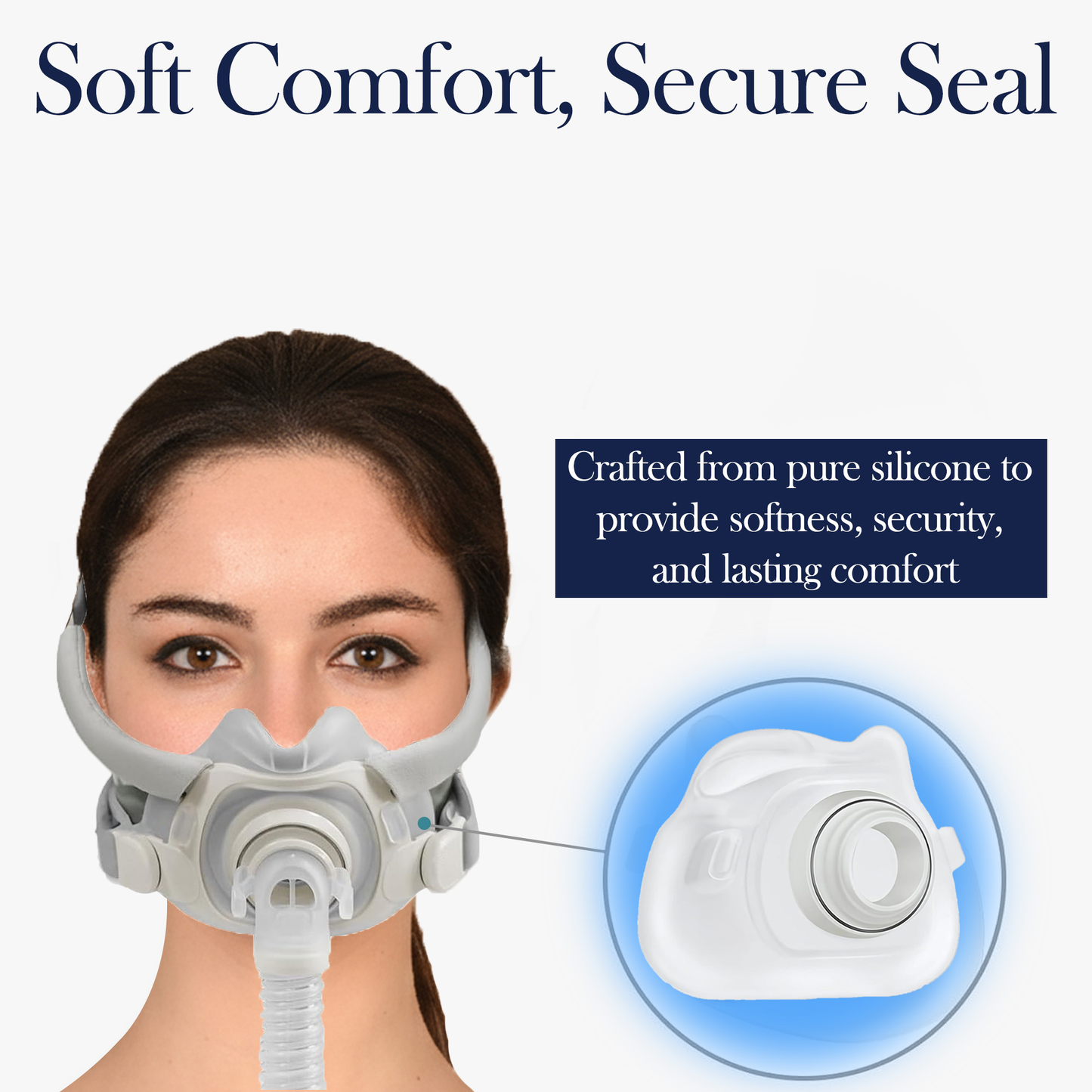 AirFit F40 Mask Cushion – Compatible Replacement Part for ResMed AirFit F40 Frame & Elbow (Sizes S / M / L)