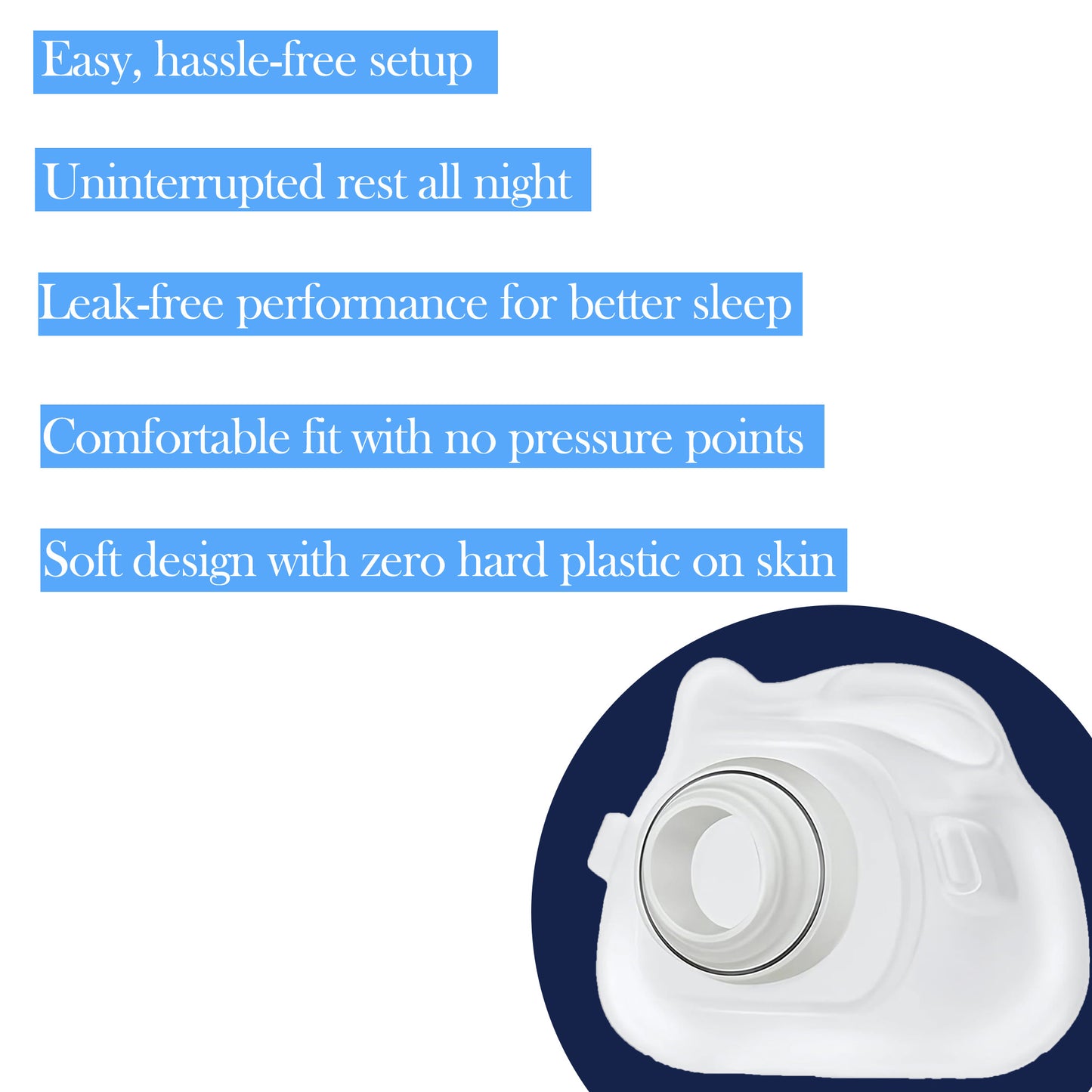 AirFit F40 Mask Cushion – Compatible Replacement Part for ResMed AirFit F40 Frame & Elbow (Sizes S / M / L)