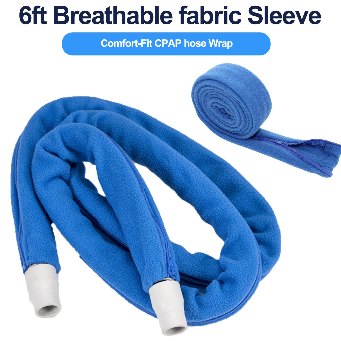 Hose Cover – 6ft Soft Fleece for Standard & Heated Tubing, Universal Fit