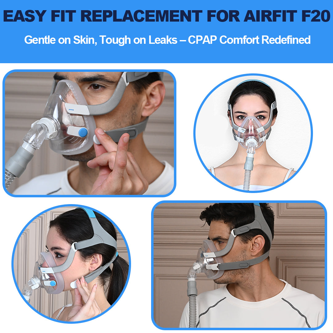 AirFit F20 Replacement Mask Kit – Frame, Cushion & Elbow (No Headgear)