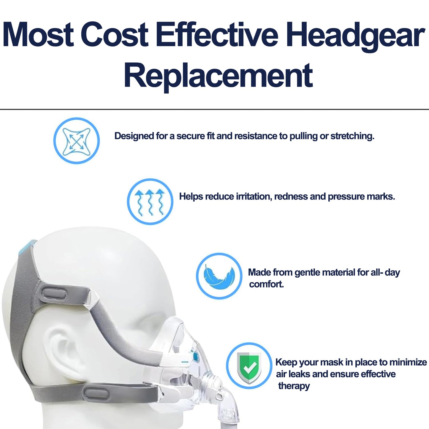 AirFit F20 Replacement Headgear with Magnetic Clips