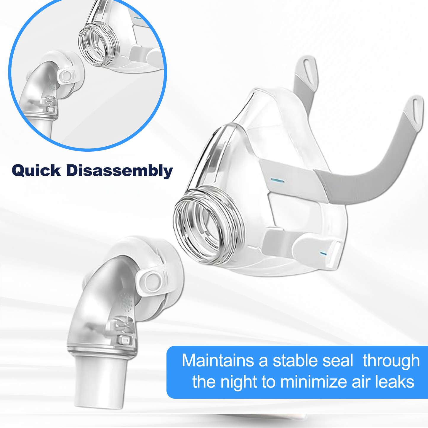 AirFit F20 & F30 Replacement Elbow – 360° Swivel, Leak-Proof