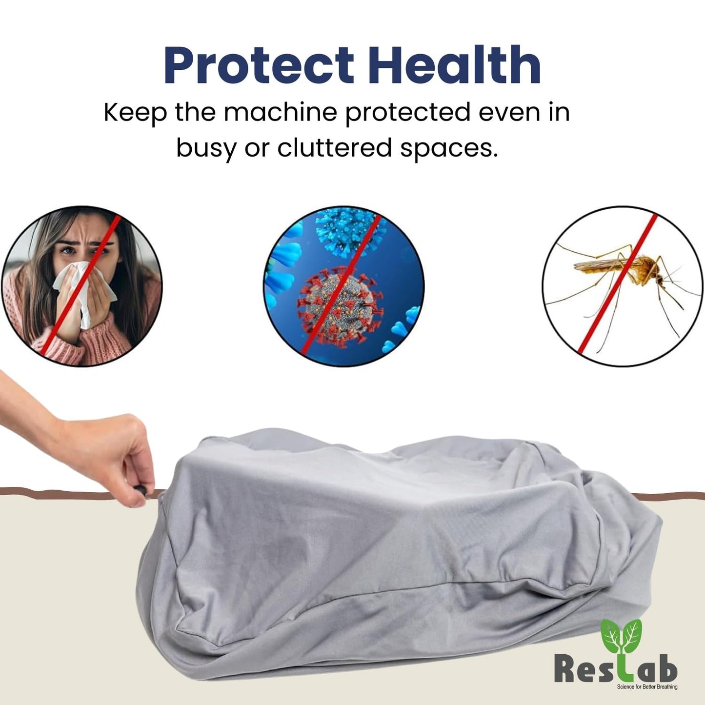 Universal Dust Cover for Sleep Therapy Machines – Lightweight Microfiber Shield