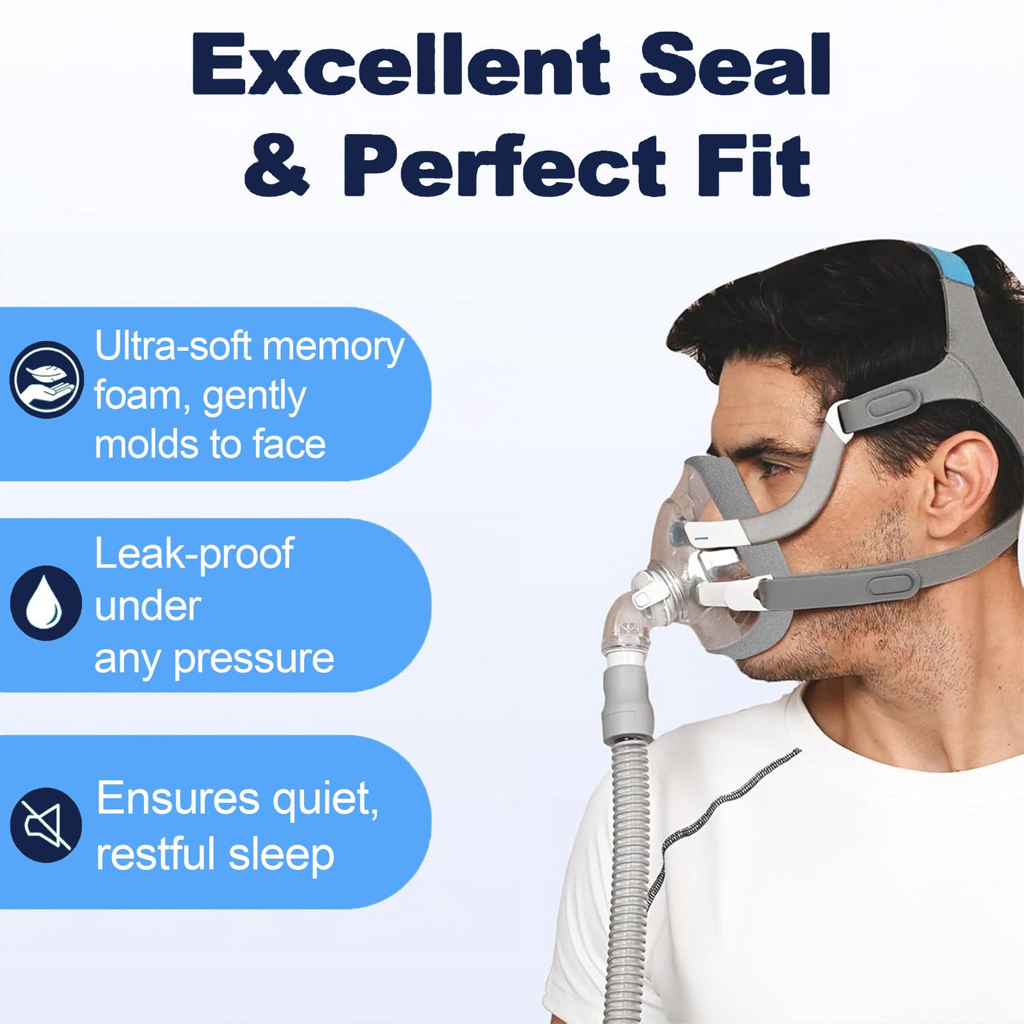 AirTouch F40 Mask Cushion – Compatible Replacement Part for ResMed AirTouch F20 Frame & Elbow (Sizes S / M / L)