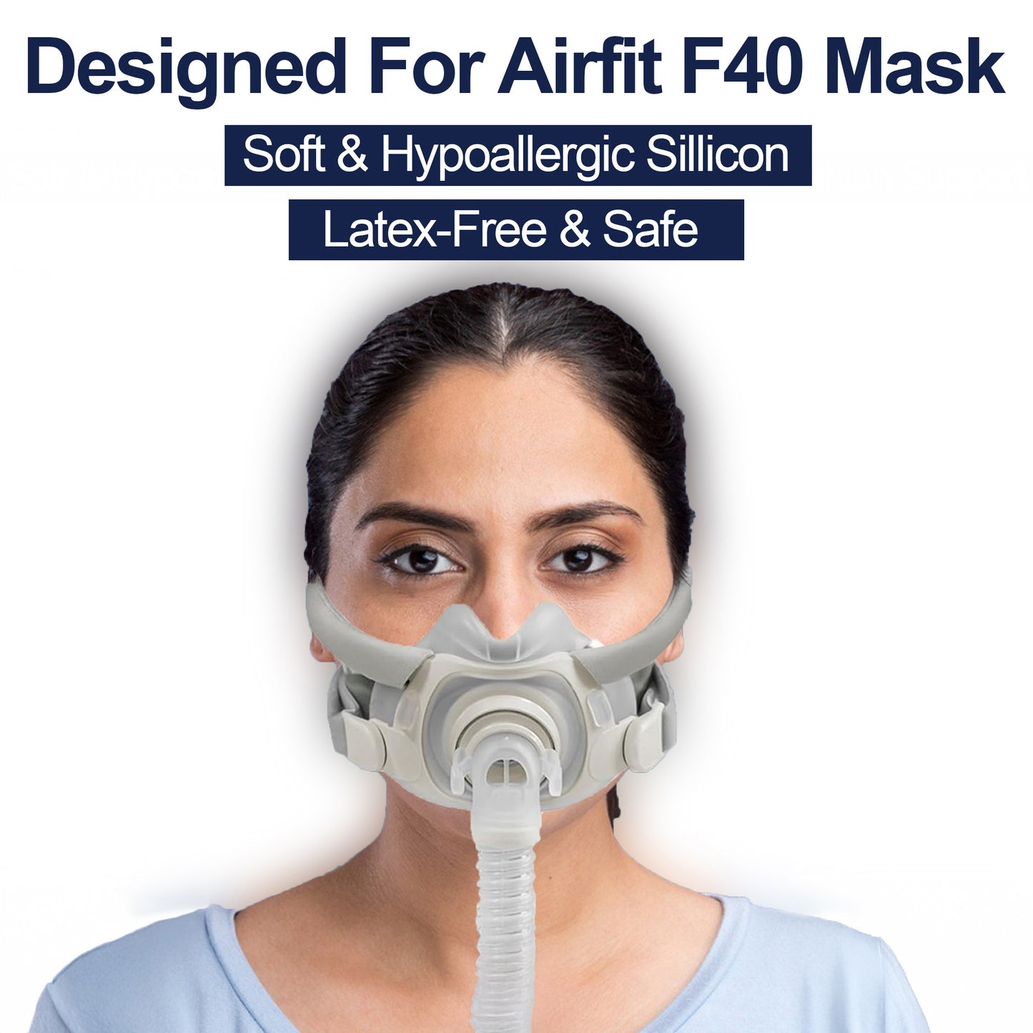 AirFit F40 Mask Cushion – Compatible Replacement Part for ResMed AirFit F40 Frame & Elbow (Sizes S / M / L)