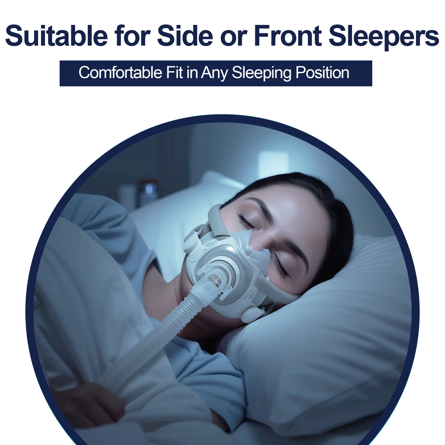 AirFit F40 Replacement Cushion & Headgear Strap Set – Soft Silicone Seal, Adjustable Fit (With Magnetic Clips)