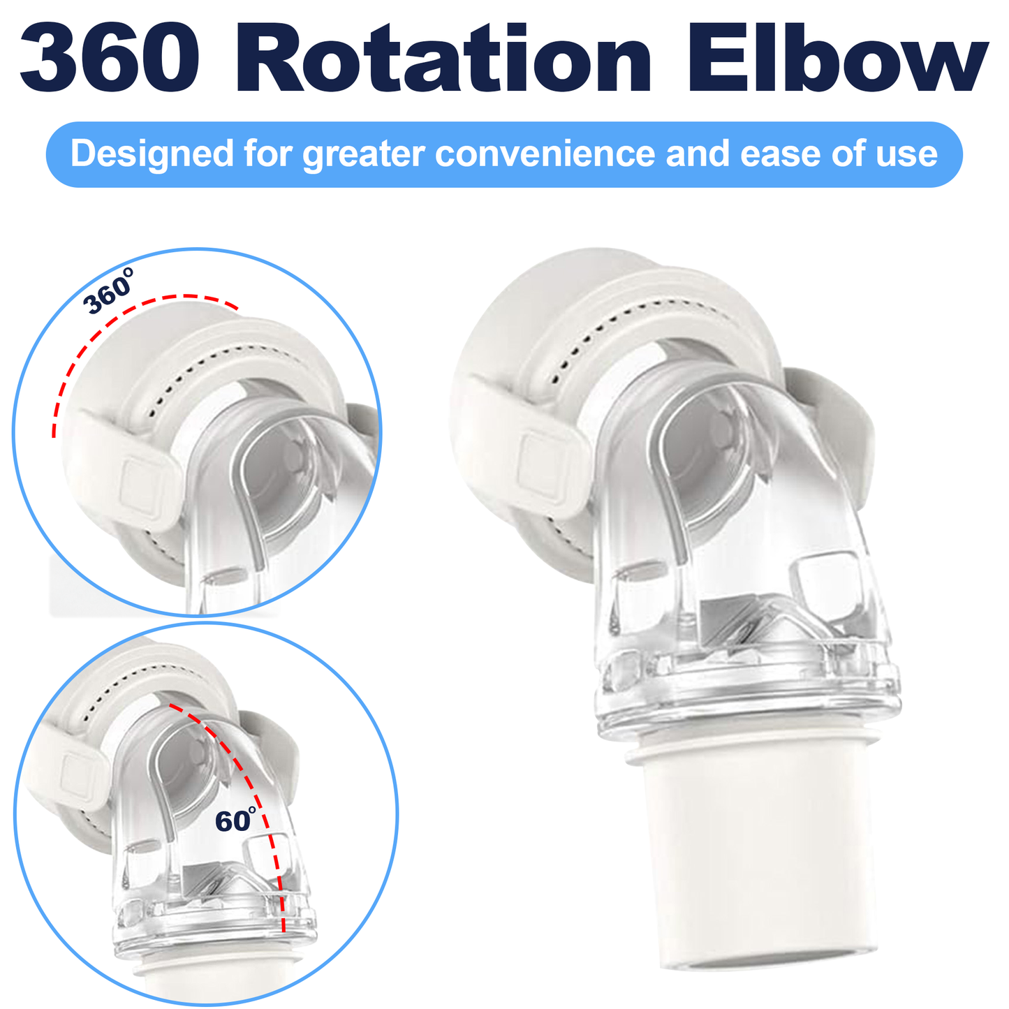 ResMed AirFit F20 Elbow – CPAP Mask Elbow Replacement Connector