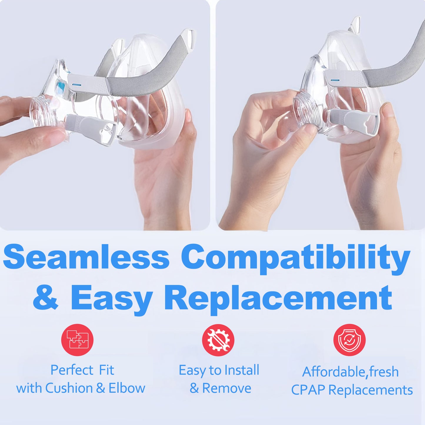 Genuine ResMed AirFit F20 Full Face CPAP Mask Frame – Secure & Comfortable Fit